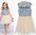 Vestido niña crema
